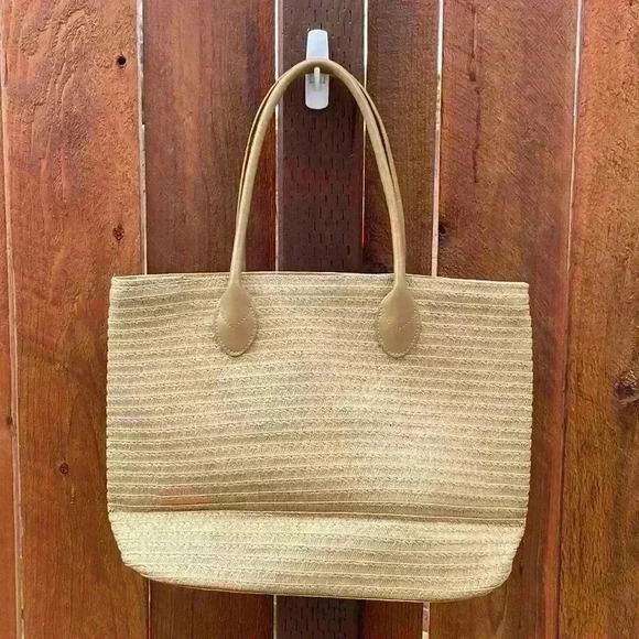 Spring Summer Woven Lined Bag NWOT - Picture 1 of 16